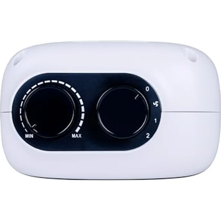 alpina Elektrischer Mini Heizlüfter PTC1601, 1500W für Räume von 10-15 m², inklusive Griff, Überhitzungsschutz, Weiß – Bild 4