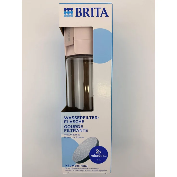 BRITA Vital Wasserfilter Flasche 600ml, Rosa, inkl. 2 MicroDisc, spülmaschinengeeignet, filtert bis zu 60 Liter: Tests, Infos & Preisvergleich