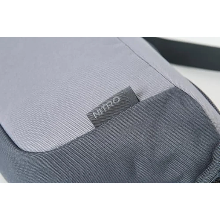 NITRO Urban Gürteltasche, 25 cm, grau, 100% Polyester, kompakt und leicht – Bild 7