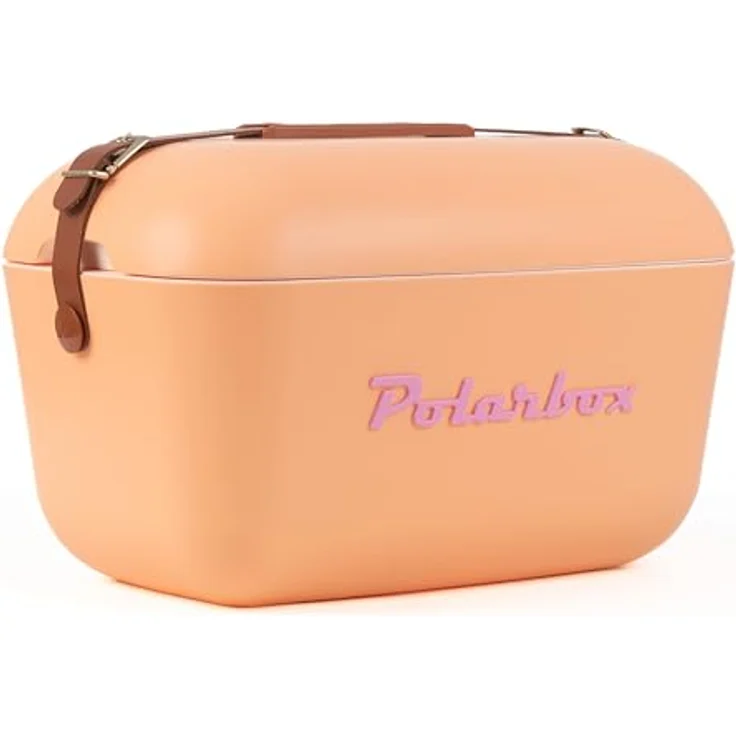 Polarbox Vintage Kühlbox, 12 l, orange-rosa, leicht und langlebig, ideal für Ausflüge und Picknicks – Bild 1