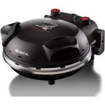 Ariete Minibackofen Pizzaofen, Pizza in 4 Minuten 917 schwarz, Vintage, Style - Heißluft-Minibackofen mit 1200 W Leistung und Oberhitze