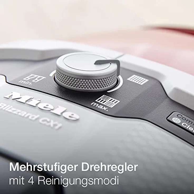 Miele Blizzard CX1 Cat und Dog PowerLine Bodenstaubsauger (ohne Beutel, 2,5 l Staubbeutelvolumen, 890 Watt, 11 m Aktionsradius, inkl. Turbobürste zur einfachen Tierhaarentfernung und HEPA Filter) rot – Bild 6