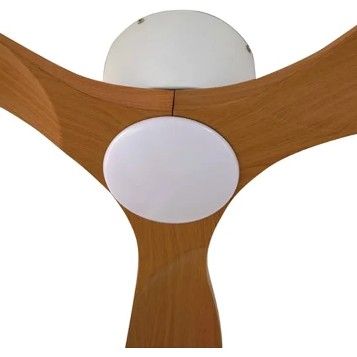 Lucande Moneno 10022123, LED-Deckenventilator mit dimmbarer Leselampe, Weiß, 1-flammig, Metall, inkl. Fernbedienung, für Räume bis 15 m² – Bild 5
