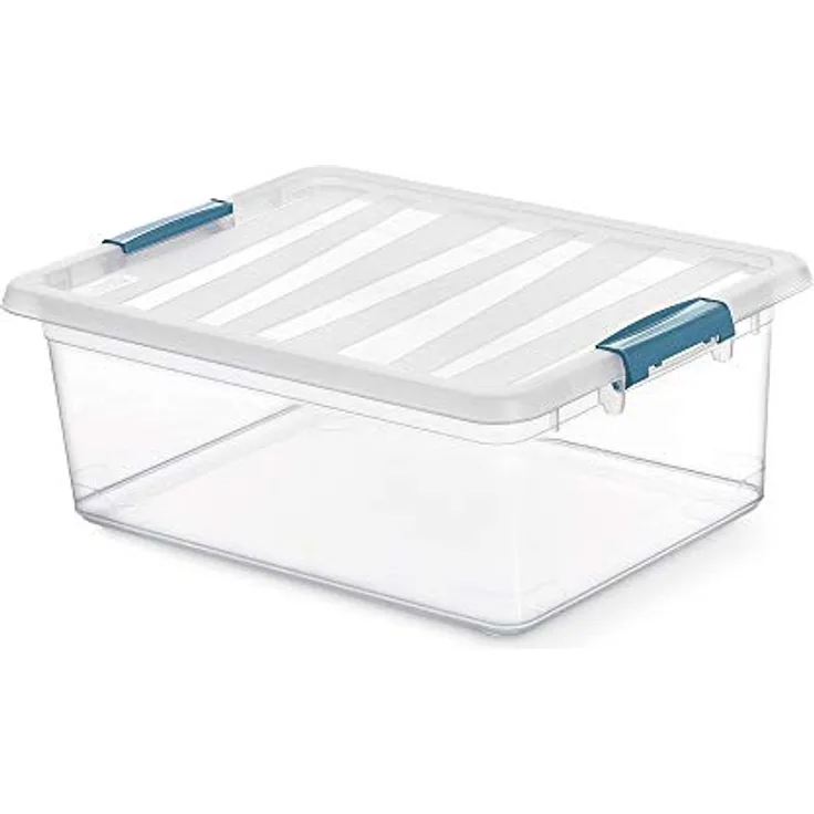 Domo Pack Living Karton, transparent, 12 l, 39 x 29 x 15,5 cm - Robust und praktisch