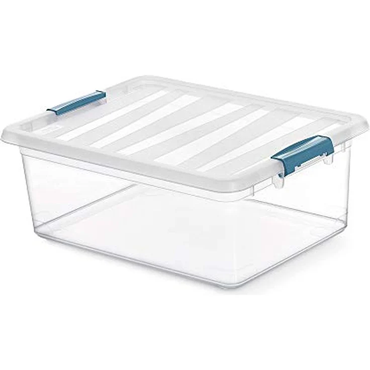 Domo Pack Living Karton, transparent, 12 l, 39 x 29 x 15,5 cm - Robust und praktisch – Bild 1