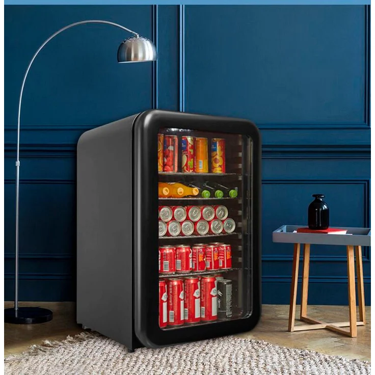 Hanseatic Getränkekühlschrank HBC115ERBH, freistehend, 5 Ablageflächen, LED-Innenbeleuchtung, höhenverstellbar, 83,5 cm hoch, 55 cm breit