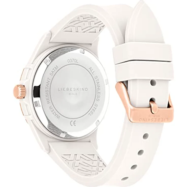Liebeskind Berlin, Armbanduhr, Damenuhr, Weiss, Analoguhr, 44 mm – Bild 5