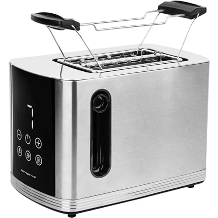 Emerio Toaster WK-119255.5, 2 kurze Schlitze, 800 W, mit Brötchenaufsatz – Bild 4