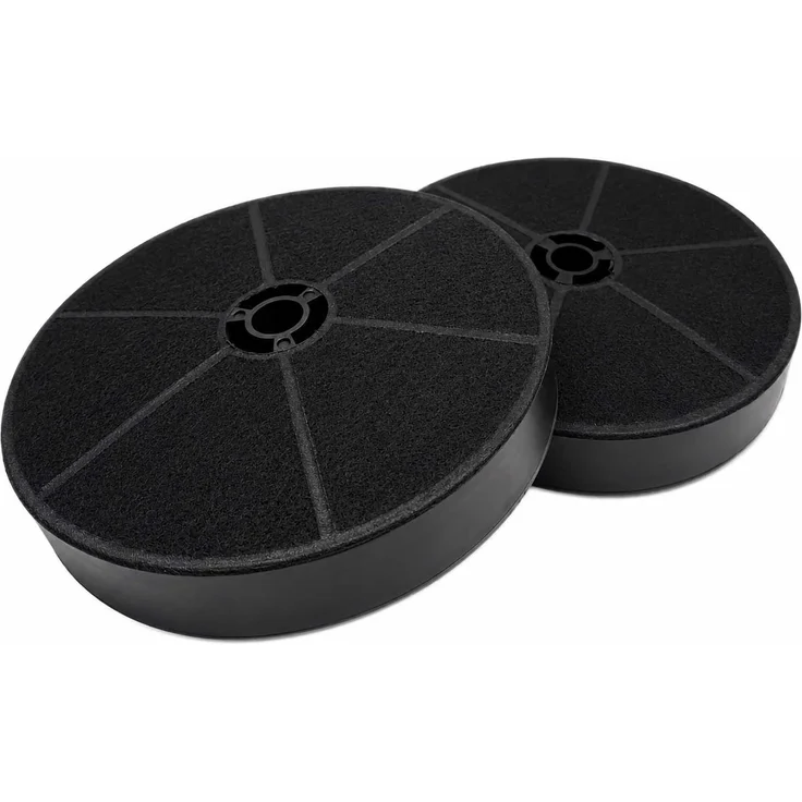 AIR2GO Aktivkohlefilter CR750 / FWP-18, 2 Stück für Umluft-Dunstabzugshauben, effizienter Geruchsfilter mit hochwertigem Aktivkohle-Granulat, Durchmesser 163mm