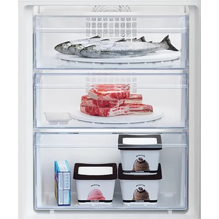 Beko BCHA275K41SN, 262-Liter Einbaukühlschrank mit No-Frost-Funktion und leiser Betrieb, weiß – Bild 3