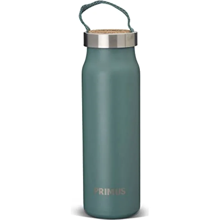 Primus Klunken Thermoflasche, Vakuumisoliert mit doppelwandigem Design, grün, 0.5 L