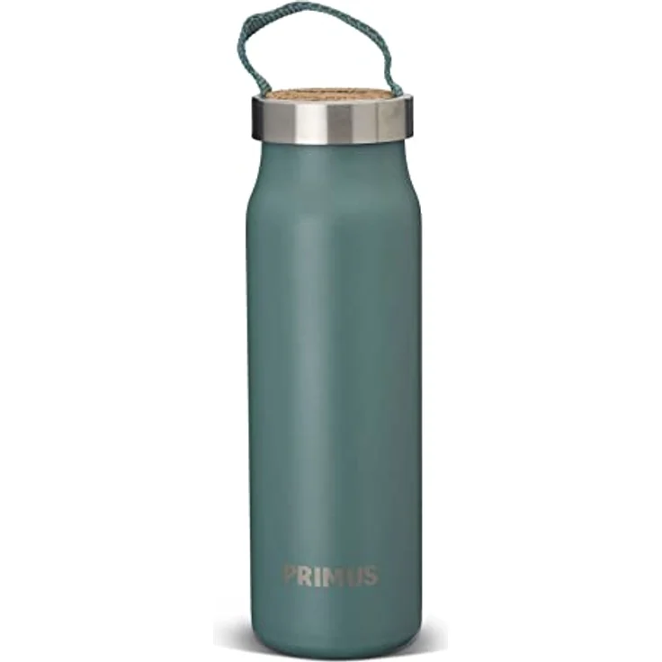 Primus Klunken Thermoflasche, Vakuumisoliert mit doppelwandigem Design, grün, 0.5 L
