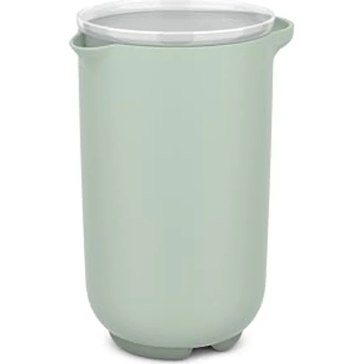 Mepal Rührbecher mit Deckel Chef it - 1000 ml - Verschließbar, rutschfester Boden, mikrowellen- und spülmaschinengeeignet - Nordic sage – Bild 1