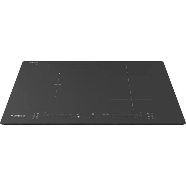 Whirlpool WF S7560NE BM, Zonen-Induktionskochfeld, 60 cm, 4 Kochzonen, Schwarz, glaskeramische Oberfläche