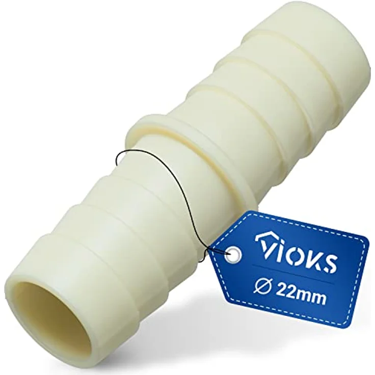 VIOKS Waschmaschine Abfluss Adapter Ø22mm für Flexibler Ablaufschlauch Waschmaschine/Abwasserschlauch Spülmaschine & Schlauchverbinder für Ablaufschlauch Waschmaschinenschlauch Verlängerung – Bild 1