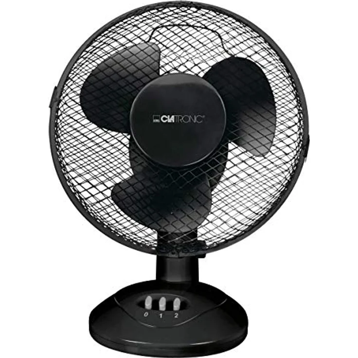 Clatronic VL 3601 Tischventilator, 23 cm Durchmesser, oszillierend, Neigungswinkel verstellbar, 2 Geschwindigkeitsstufen – Bild 1