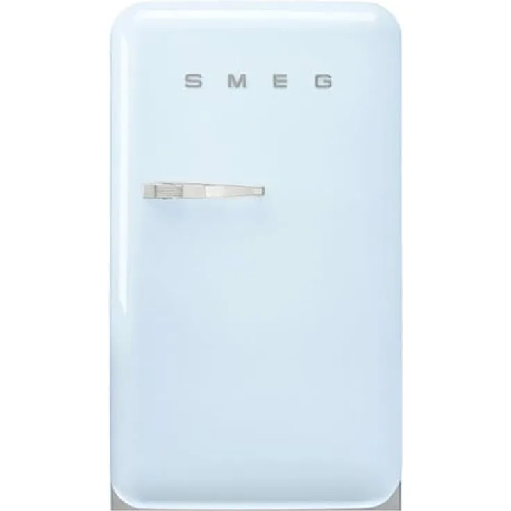 Smeg FAB10RPB6 Stand-Kühlschrank, Pastellblau, 122 Liter Volumen, Rechtsanschlag, Energieeffizienzklasse D, 35 dB Geräuschpegel