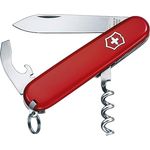 Victorinox, Taschenmesser, Waiter, 84 mm, rot (9 Funktionen, Klinge, Kapselheber, Dosenöffner, Korkenzieher)