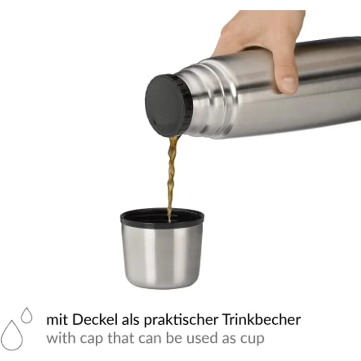 alfi isoTherm Perfect Isolierflasche, Edelstahl mattiert, 0,75 Liter – Bild 6
