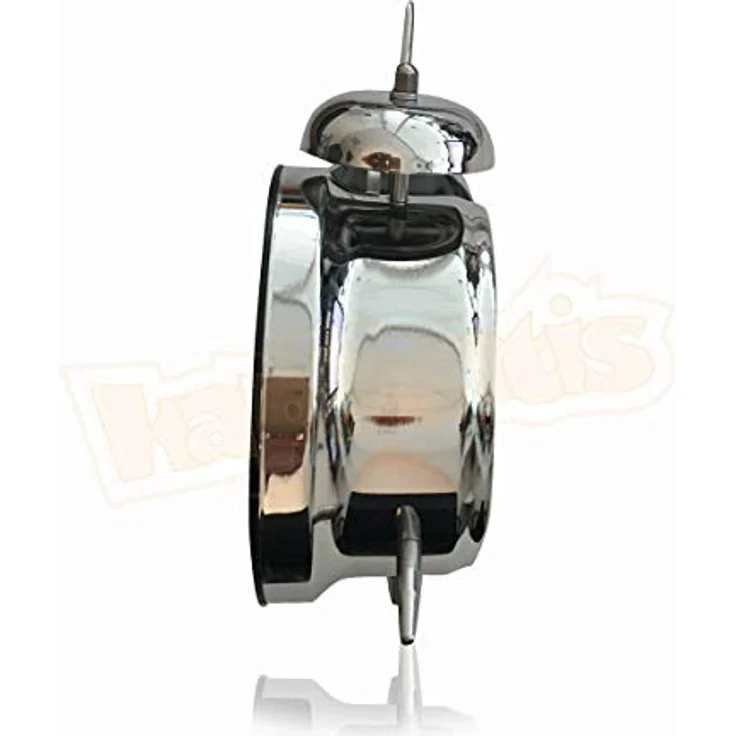 TFA Dostmann Analoger Doppelglocken-Wecker, lauter Alarmton, Retro Design in nostalgischem Metall Silber, Modell 98.1043 – Bild 4