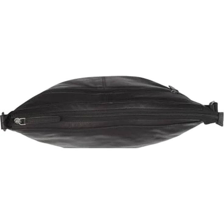 The Chesterfield Brand Beuteltasche Clarita, gewachstes Rindleder, Schwarz, 35 x 8 x 19 cm – Bild 3