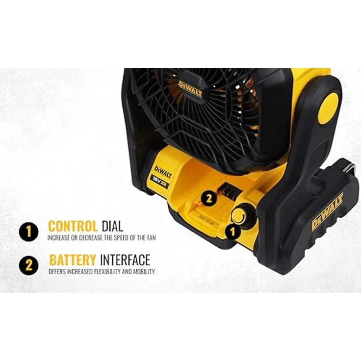 DeWalt 18V Akku Ventilator D512N | ohne Akku ohne Ladegrät – Bild 3