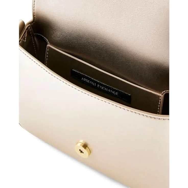 Armani Exchange Amy Mini Bag Umhängetasche, 17 cm, goldfarben aus 100% Polyurethan – Bild 2
