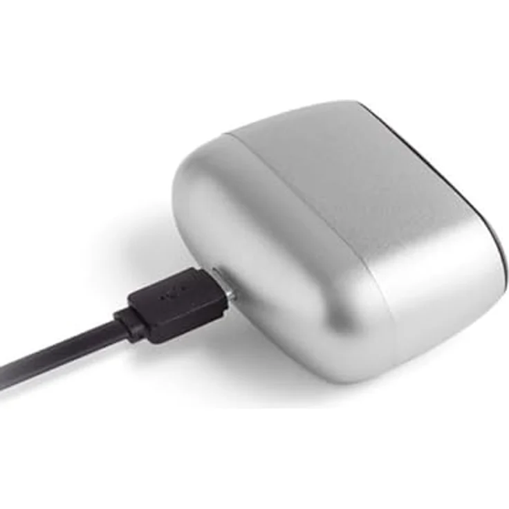 Lexon MINUT, kompakter Mini-Wecker mit VA-LCD-Display, Pure Black, Touch-Steuerung, Snooze-Funktion, wiederaufladbarem Akku und Aluminium-Finish – Bild 4