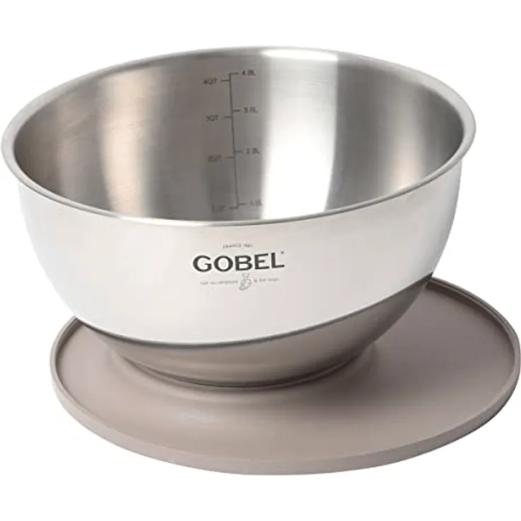 Gobel - Hahnentrittpfanne Edelstahl mit Deckel-Unterteil Ø 24 cm