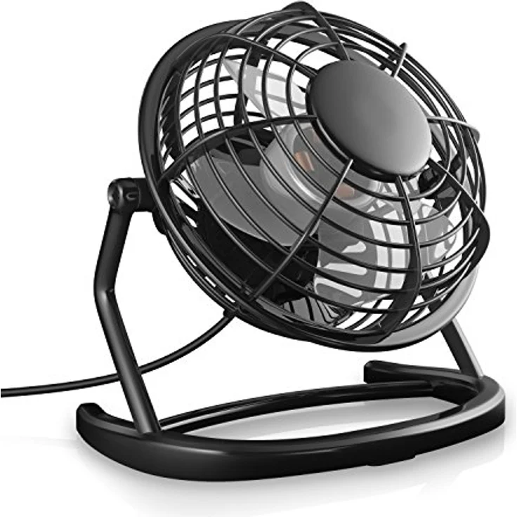 CSL USB Ventilator Tischventilator schwarz – Bild 2