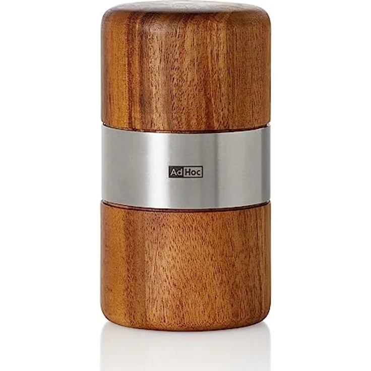 AdHoc PM70 Muskatmühle Muskato | innovative Holzmühle für edle Muskatnüsse | mit original PreciseCutDuo - einer messerscharfen Klinge aus Edelstahl – Bild 1