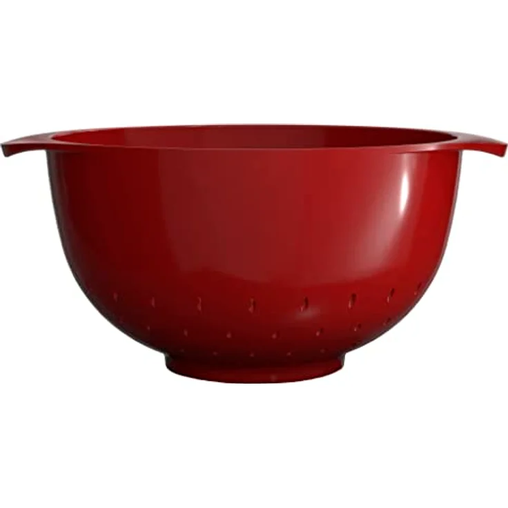 Rosti Margrethe Sieb, Küchensieb Kunststoff, Robuster Durchschlag, Spülmaschinengeeignet, 4 Liter, Rot – Bild 1