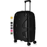 IMPACKT IP1 4-Rad Hartschalenkoffer aus recyceltem Material mit 6 Jahren Garantie; nachhaltiger Reisekoffer mit austauschbaren klick-Rollen; 67 cm, 3,5 kg, 73 Liter