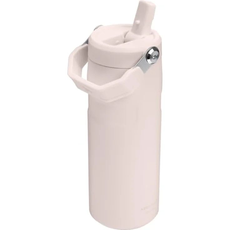 Stanley Flip Straw 2.0 Trinkflasche, 0.47L, doppelwandige Vakuumisolierung, hält Getränke bis zu 40 Stunden eisgekühlt, BPA-frei, auslaufsicher, Rose Quartz – Bild 2