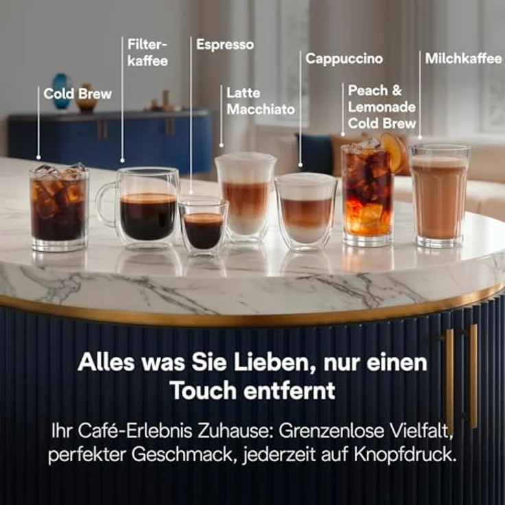 De'Longhi Eletta Ultra ECAM472.85.MB, Kaffeevollautomat mit LatteCrema Milchsystem, 50+ Getränke, 4,3-Zoll Farb-Touchdisplay, besonders leise, Metallgehäuse – Bild 5