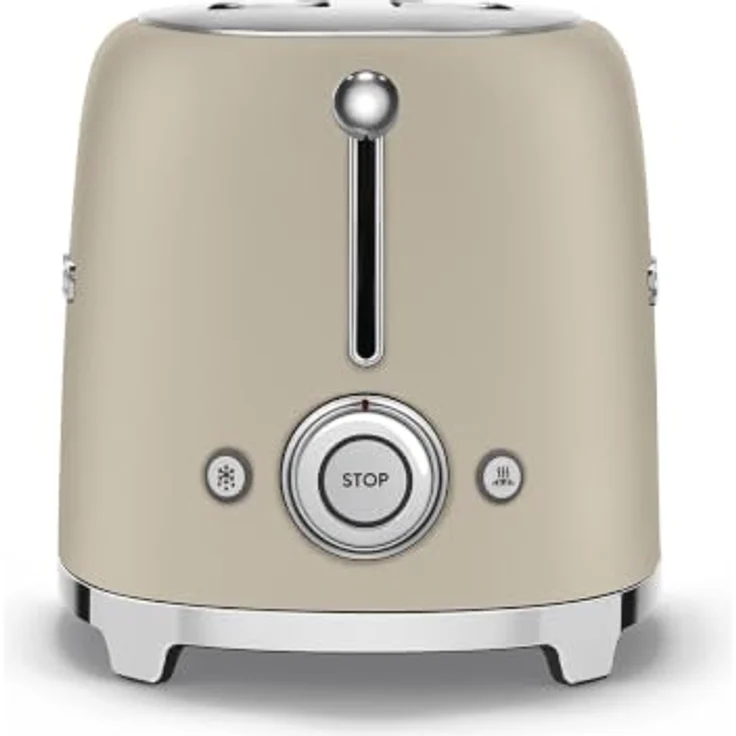 Smeg 2x2 TSF01MLMEU Toaster, 2 Schlitze, 6 Vergoldungsniveaus, Heizfunktion, Abtau- und Bagel-Funktion, 950W, Moonlight – Bild 5