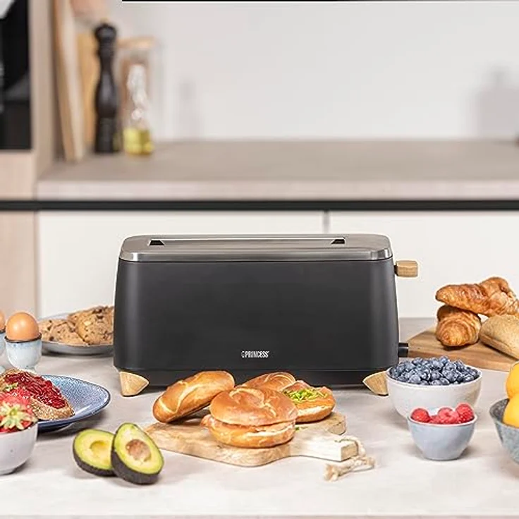 Princess 01.142361.01.001 Toaster, Schwarz - Preisvergleich – Bild 2