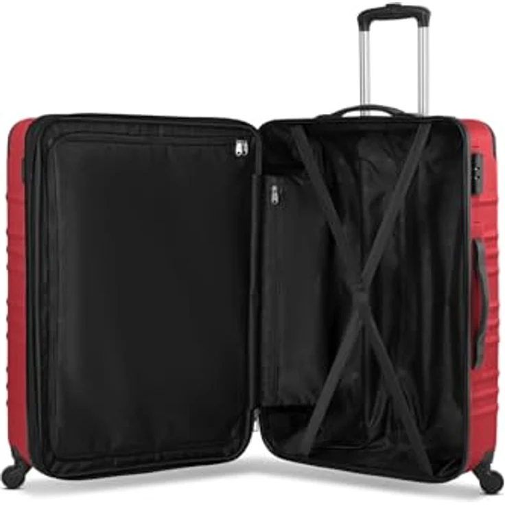 WENGER Amplar Evo Check-in Koffer, großer XL Trolley 94 Liter, 51 x 30 x 75 cm, erweiterbar, stoßfestes ABS Material, Teleskopgriff, stilvolles Design – Bild 5