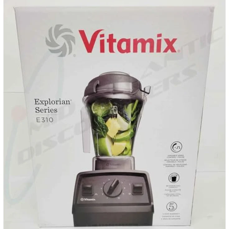 Vitamix E310 Explorian Mixer, 1,4-Liter BPA-freier Behälter, variable Geschwindigkeitsregelung, selbstreinigend, weiß – Bild 10