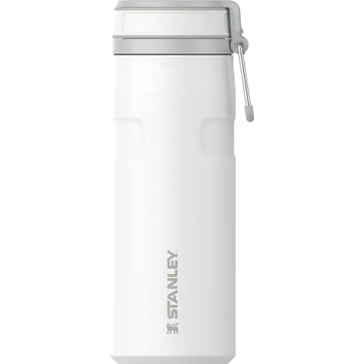 STANLEY IceFlowBottle Twist Flip 0.47L, Kühlt 8 Stunden, 40 Stunden eisgekühlt, auslaufsicher, spülmaschinenfest, recycelter Edelstahl, BPA-frei, frost