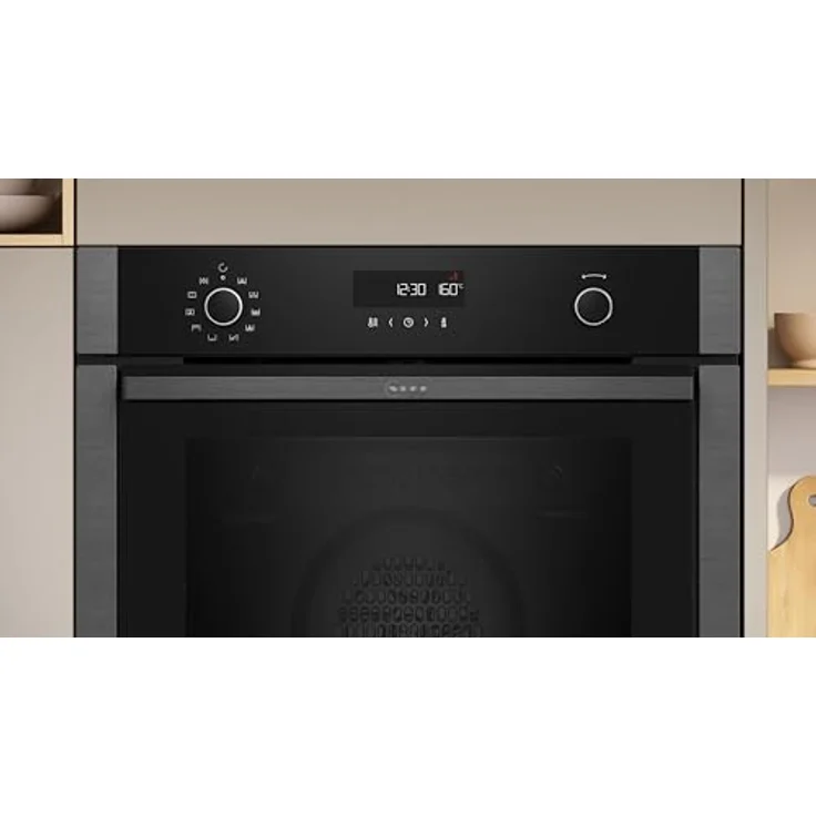 Neff B5ACH7HG3, N50, Einbaubackofen Graphite Grey Slide und Hide, Pyrolyse, 8 Beheizungsarten: CircoTherm, AirFry, LED Display, EEK: A+; Made in Germany – Bild 2