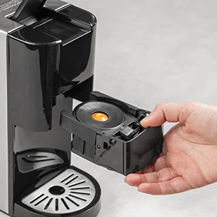 Princess Multikapsel-Kaffeemaschine 5-in-1 – Kompatibel mit Nespresso, Dolce Gusto, Lavazza a Modo Mio & E.S.E. Pads 0, 8 L 1450 W, Silber, Schwarz – Bild 2