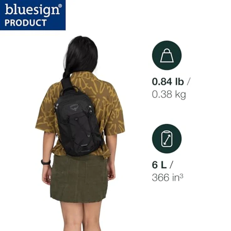 Osprey Quasar Sling Bag, 38 cm, grün, 100% Polyester, kompakte Umhängetasche – Bild 2