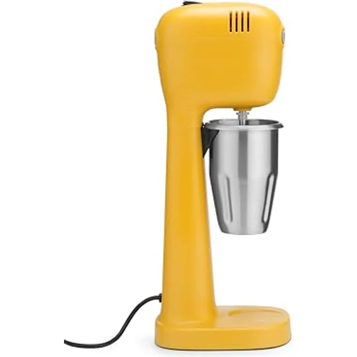HENDI Milkshake Mixer, BPA-frei, Design by Bronwasser, Gelb, 230V/400W, 2 Geschwindigkeitsstufen, Edelstahl-Rührbecher 0,5L – Bild 3
