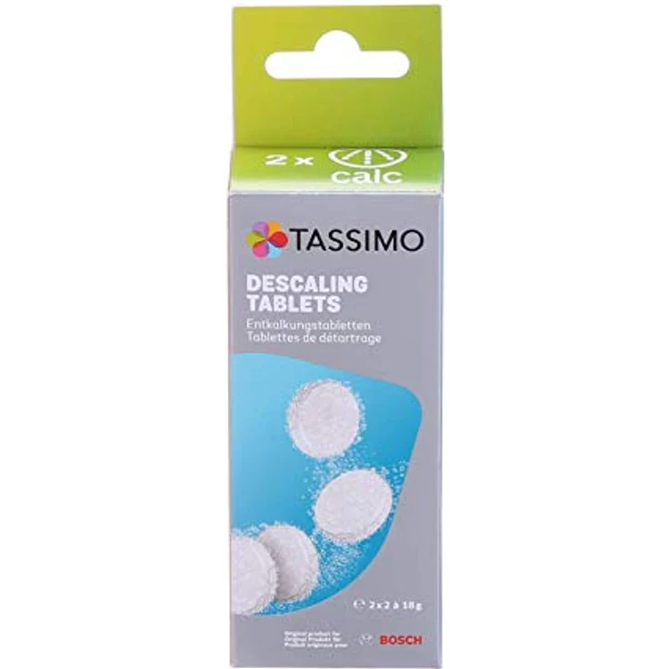 Bosch Hausgeräte Entkalkungstabletten TCZ6004, längere Haltbarkeit, entfernt Kalkablagerungen, schützt vor Korrosion, passend für alle Tassimo Kapselmaschinen, 2 (2 x 18 g) , 4 Stück (1er Pack) – Bild 5