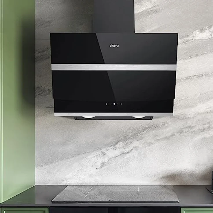 CIARRA Kopffreie Schräghaube Dunstabzugshaube 60 cm, 650 m³/h, Touch Control, dimmbar, LED-Beleuchtung, Energieeffizienzklasse A+++ – Bild 5