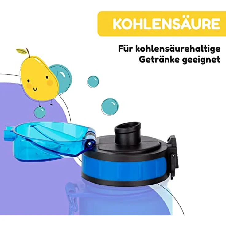 schmatzfatz Ersatzdeckel Höhe: 4,5 cm Durchmesser: 7 cm BPA-frei Blau – Bild 6