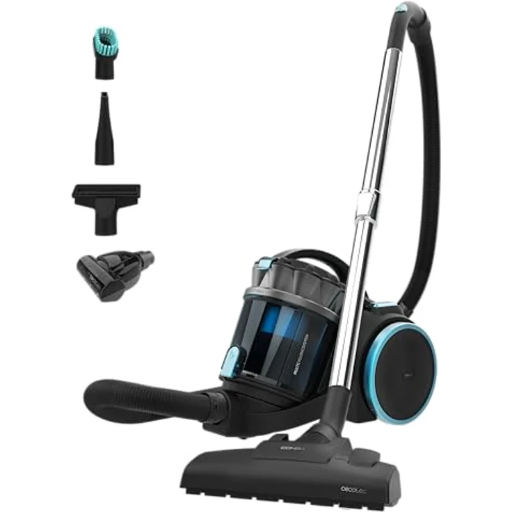 Cecotec Conga Rockstar Multicyclonic XXL Animal, Beutelloser Bodenstaubsauger mit 800 W, 20 kPa Saugkraft, 4 L Tank, Hochleistungsfilter und Tierhaar-Zubehör – Bild 1