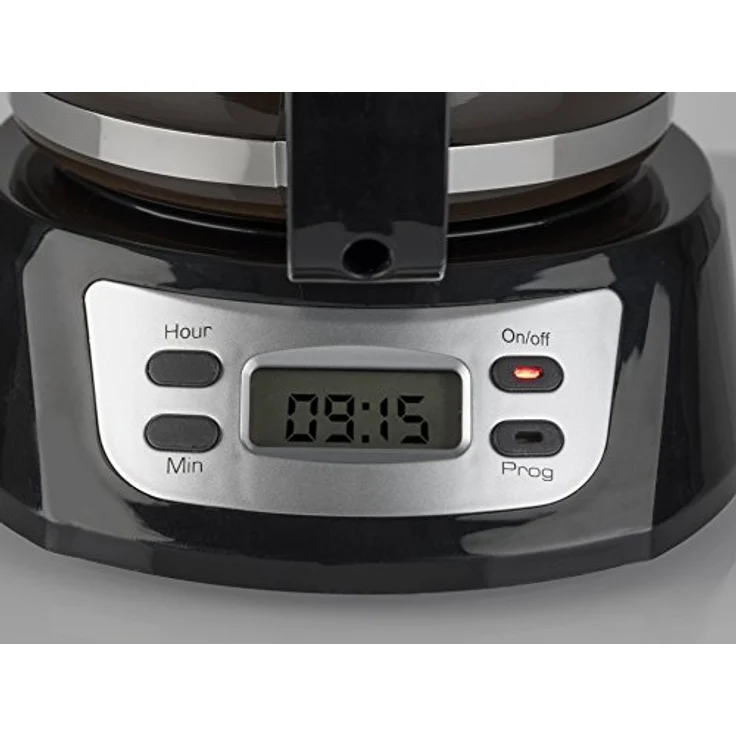 Korona 12113 Edelstahl Kaffeemaschine mit Timer Funktion - Filter Kaffeeautomat für 6 Tassen mit Glaskanne – Bild 2