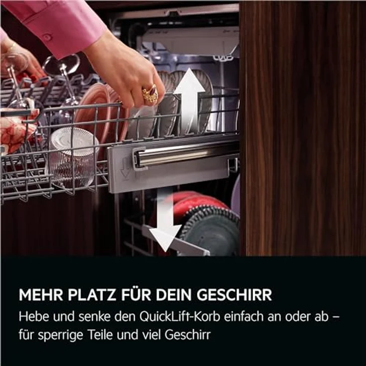 AEG GU8200A2SCM 8000 Geschirrspüler, unterbaufähig, 596 mm breit, 40 dB (A), A, SatelliteClean® Pro, EasyFlex Plus Körbe, AquaSave, AirDry – Bild 14